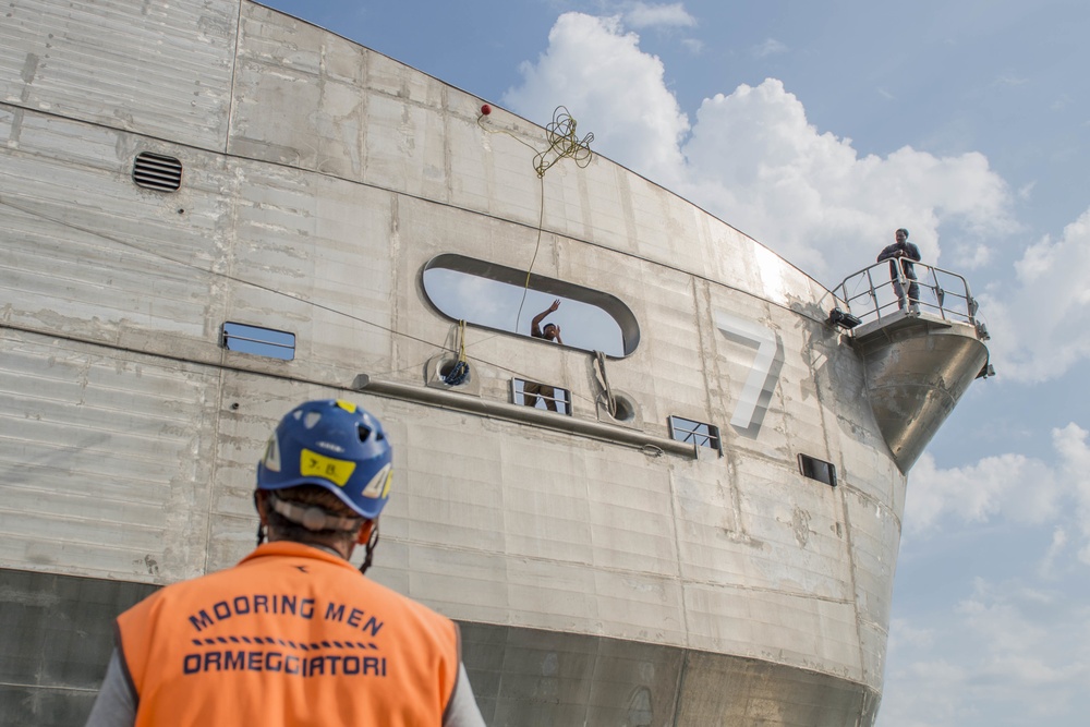 USNS Carson City Arrives at NSA Naples' Gaeta Port