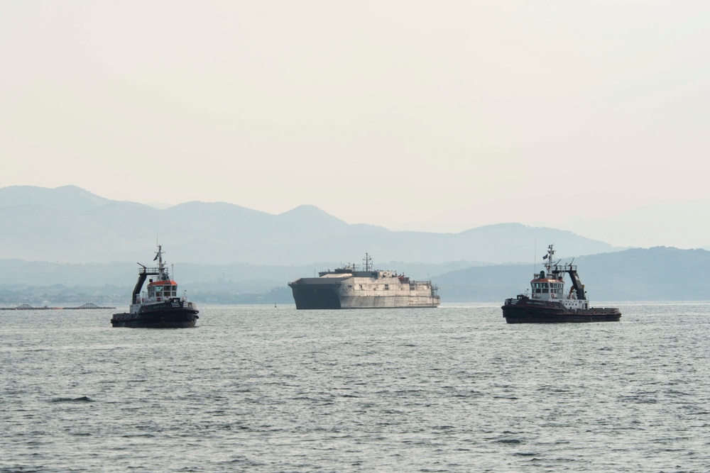 USNS Carson City Arrives at NSA Naples' Gaeta Port