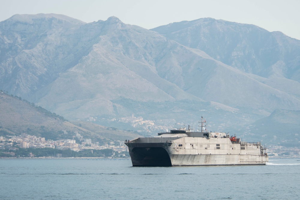 USNS Carson City Arrives at NSA Naples' Gaeta Port