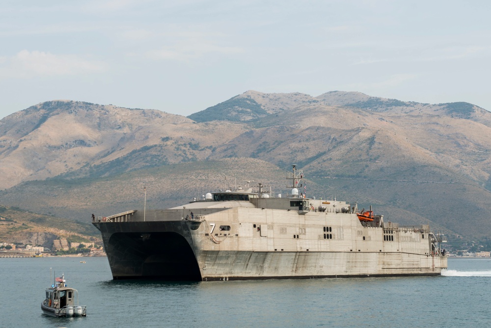 USNS Carson City Arrives at NSA Naples' Gaeta Port