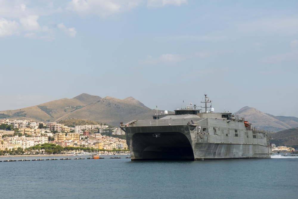 USNS Carson City Arrives at NSA Naples' Gaeta Port