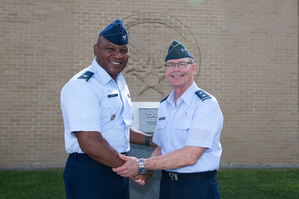 Major Gen. LaBrutta reviews BMT graduation one last time