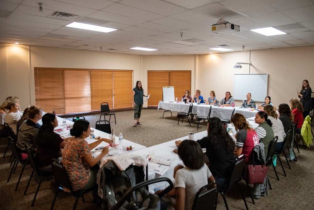 Workshop Empowers 97 AMW Spouses with Their Purpose