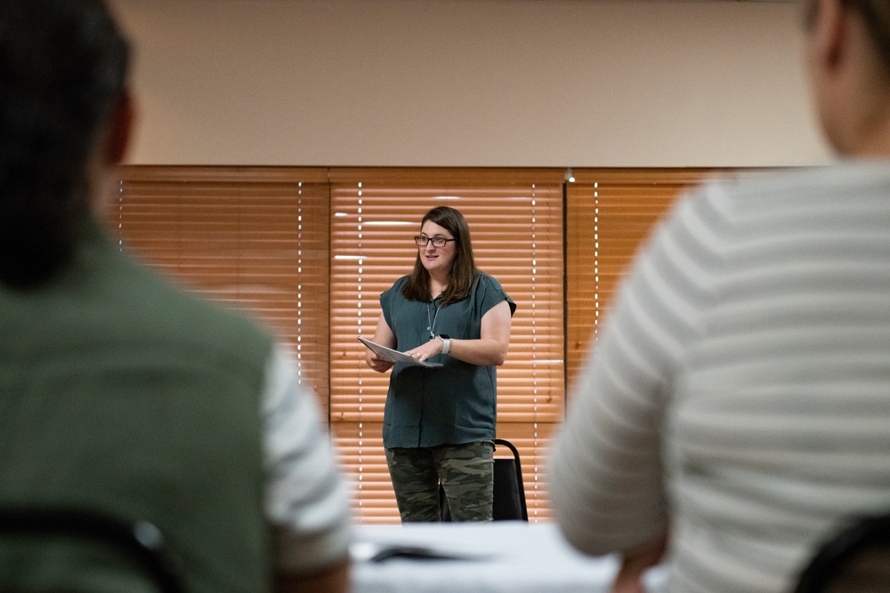 Workshop Empowers 97 AMW Spouses with Their Purpose
