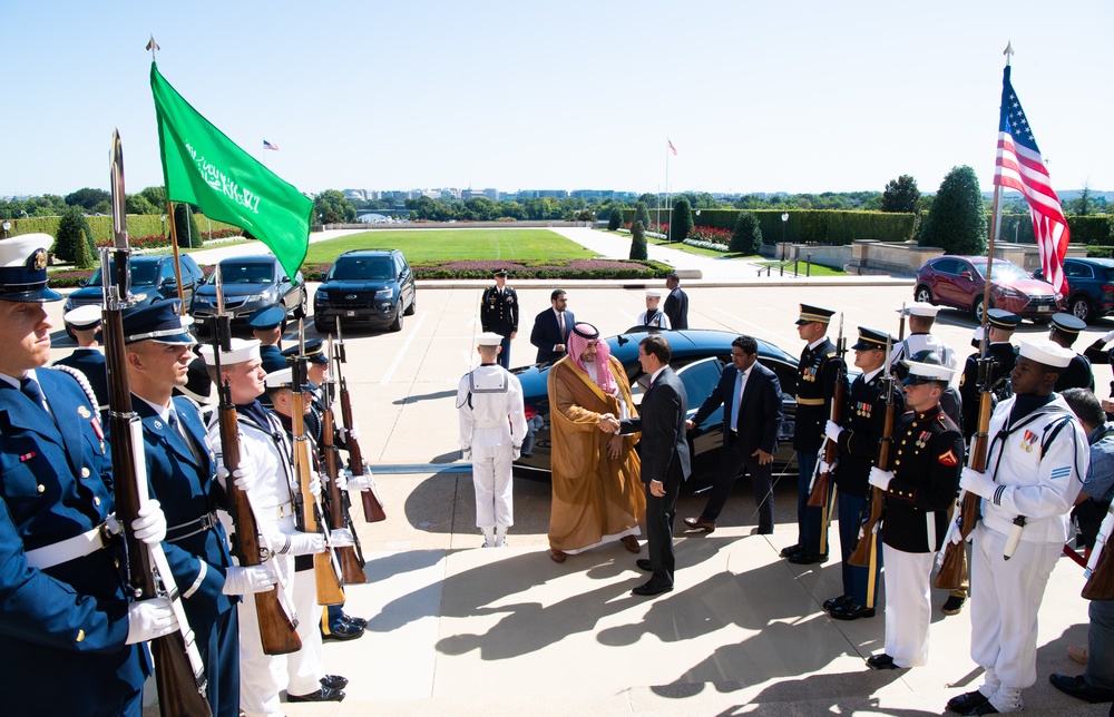 Secretary Esper Hosts Saudi Vice Minister of Defense