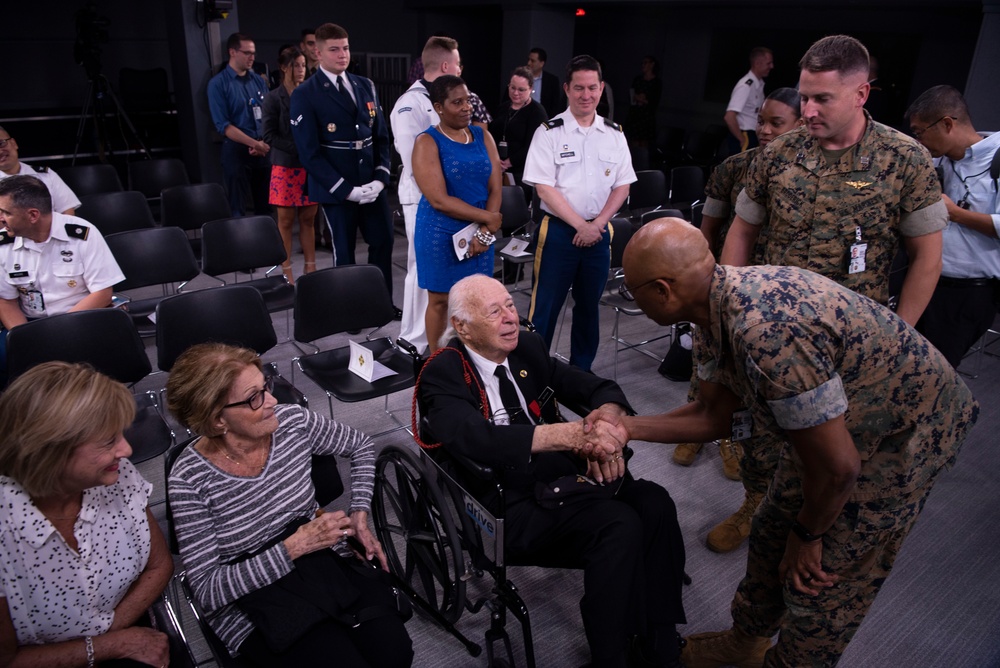 WWII Veteran Herman Zeitchik visits the Pentagon