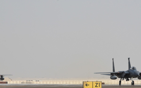 F-15Cs forward deploy in Exercise Hype Eagle