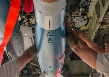 Laser-Guided Bombs back in belly of B-52