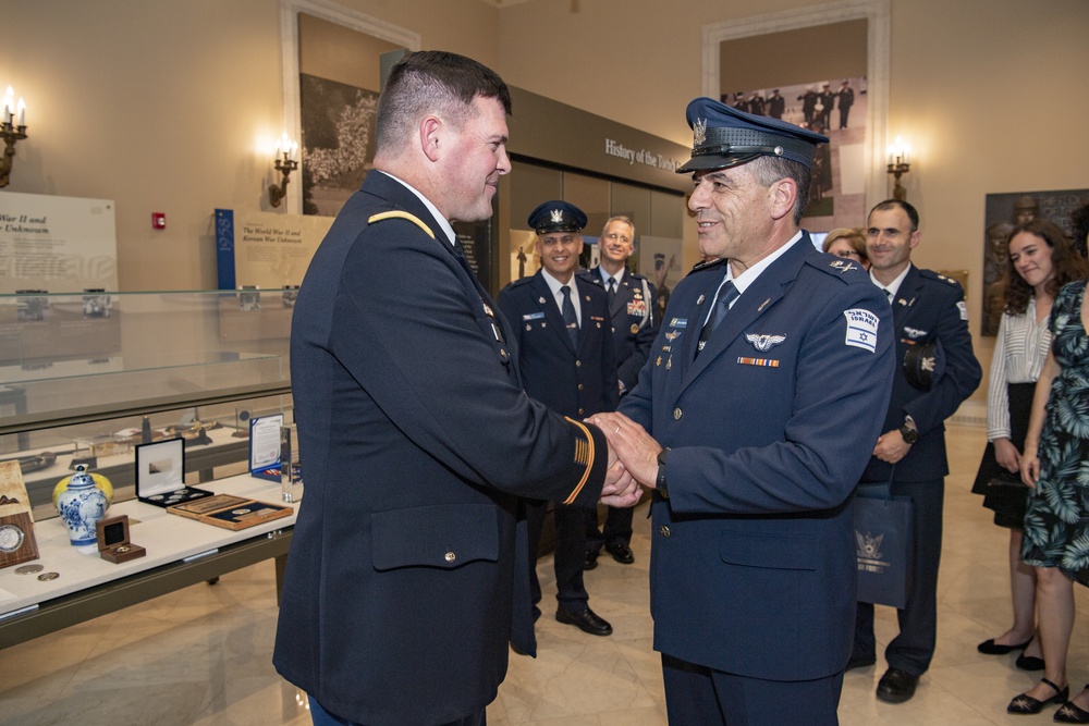 Commander of the Israeli Air Force Maj. Gen. Amikam Norkin Participates in an Air Force Full Honors Wreath-Laying Ceremony at the Tomb of the Unknown Soldier