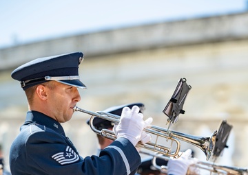 Commander of the Israeli Air Force Maj. Gen. Amikam Norkin Participates in an Air Force Full Honors Wreath-Laying Ceremony at the Tomb of the Unknown Soldier