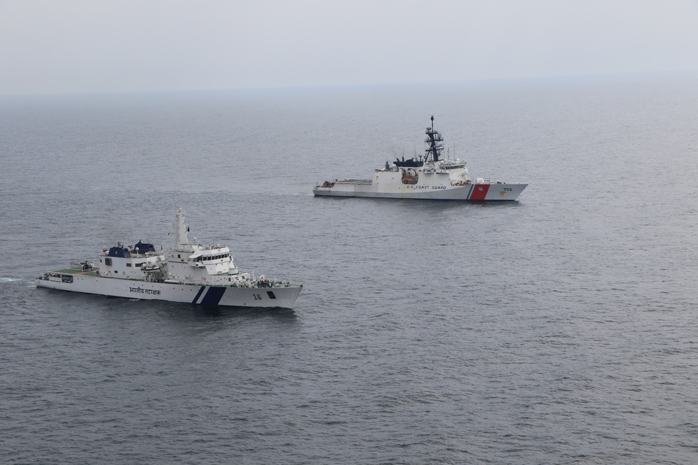 Coast Guard Cutter Stratton participates in exchange with Indian coast guard