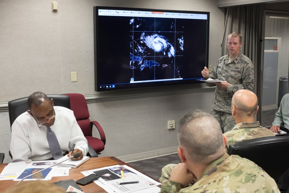 USACE leadership reviews latest information on Dorian