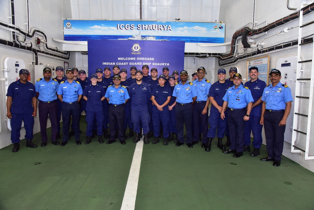 Coast Guard Cutter Stratton participates in exchange with Indian coast guard