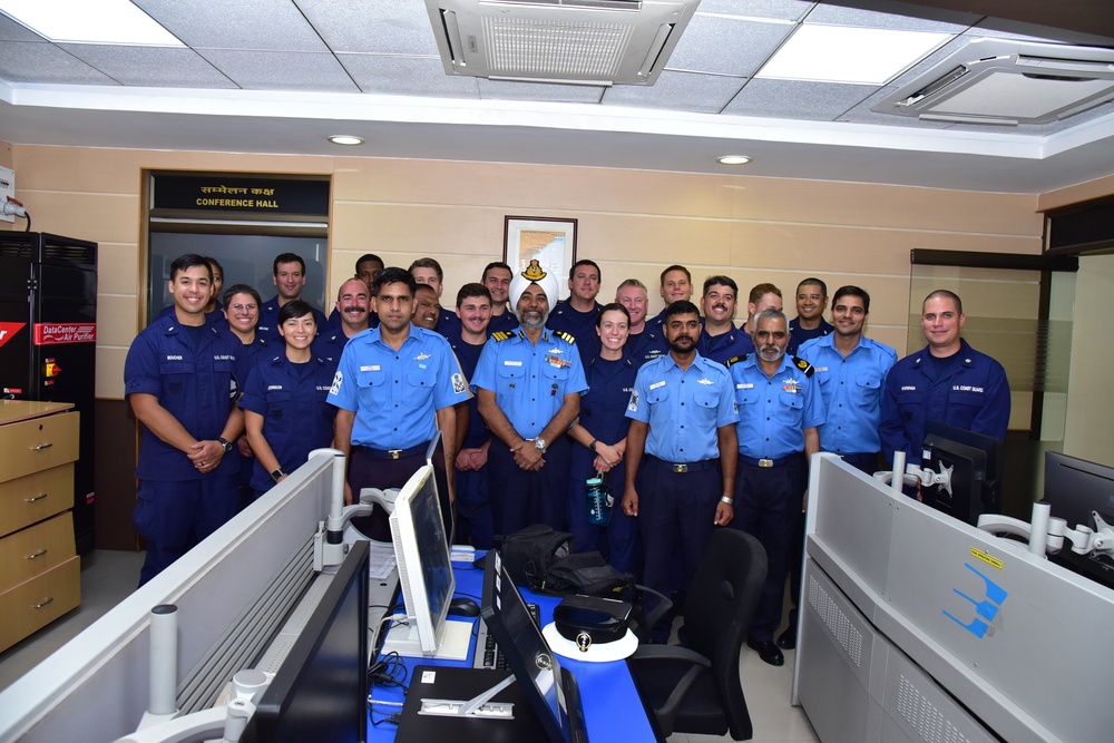 Coast Guard Cutter Stratton particpates in exchange with Indian coast guard