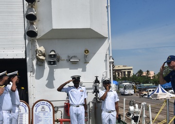Coast Guard Cutter Stratton particpates in exchange with Indian coast guard