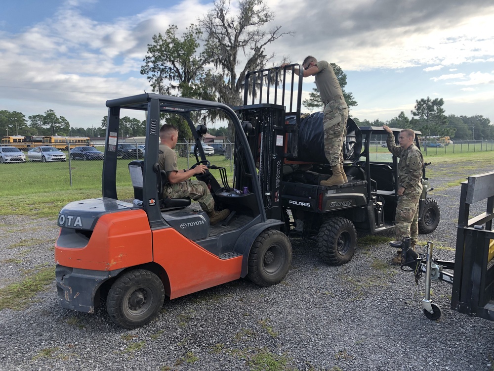 CBRN Enhanced Response Force Package (CERFP) prepare for potential missions responding to Hurricane Dorian