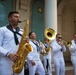 U.S. Navy Band Southwest, 32nd Brass Band perform at LA County City Hall during LAFW