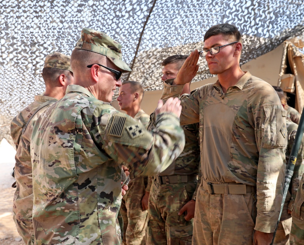Deputy Commanding General of U.S. Army Central Visits Iron Brigade Soldiers Supporting Eager Lion 2019