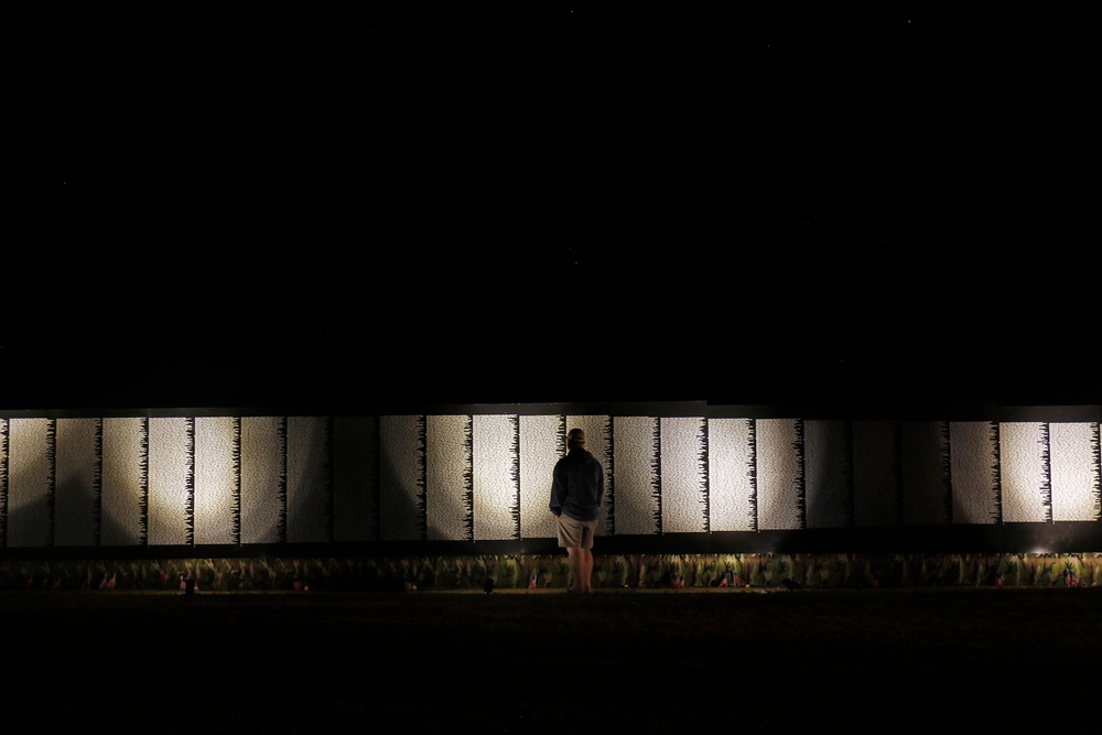 The Moving Wall from dusk to twilight