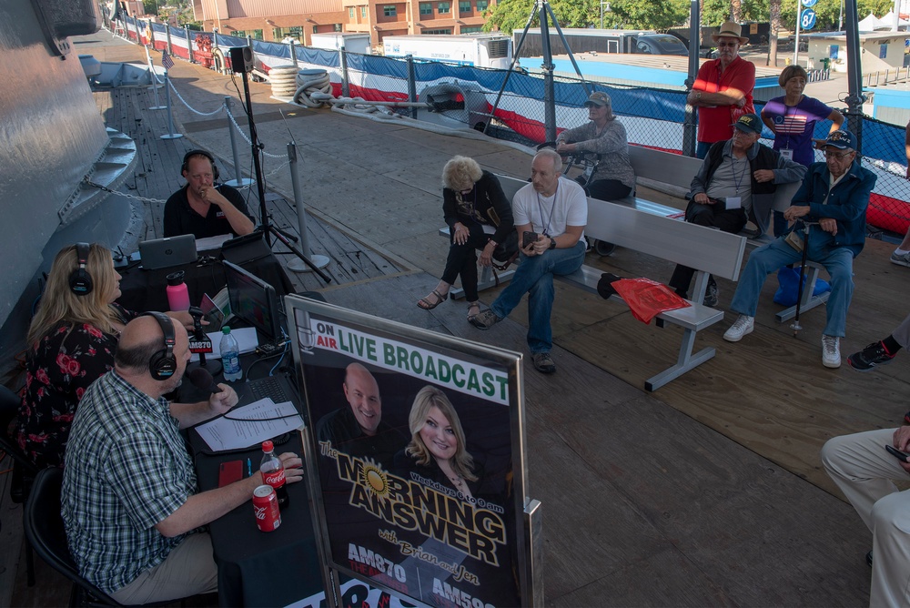 Radio Station Broadcasts Live From Battleship USS Iowa Museum