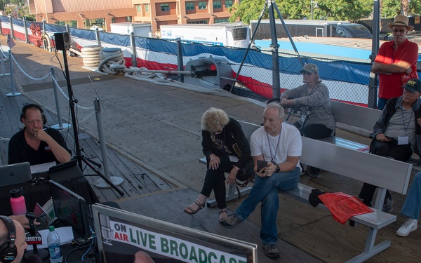 Radio Station Broadcasts Live From Battleship USS Iowa Museum
