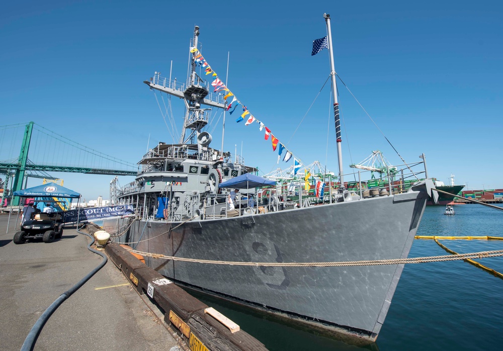 LA Fleet Week: MCPON Visits USS Scout Sailors