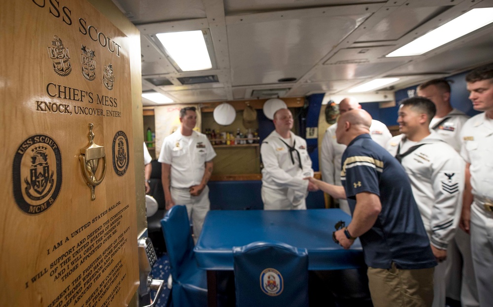 LA Fleet Week: MCPON Visits USS Scout Sailors