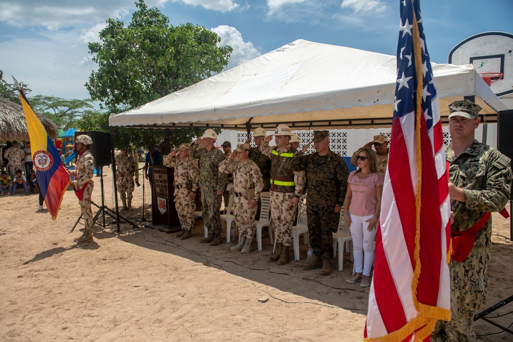 U.S. Navy Builds School for Indigenous Colombians
