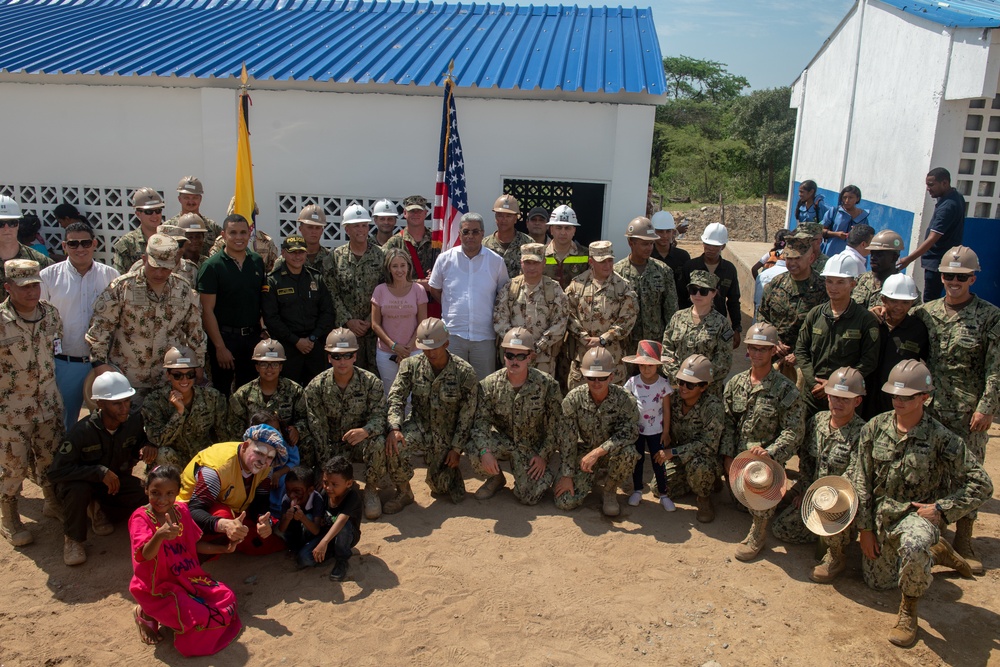 U.S. Navy Builds School for Indigenous Colombians