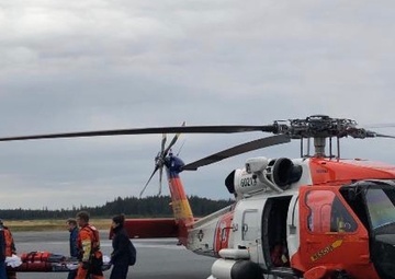 Coast Guard aircrews medevac cruise ship passengers during two separate cases near Cordova, Alaska
