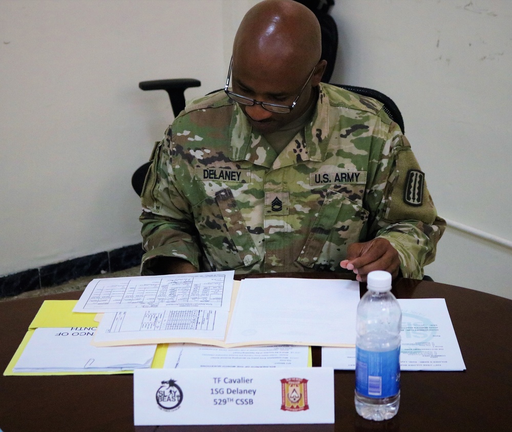 Task Force Cavalier August Soldier of the Month Event