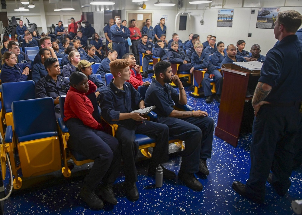 USS Makin Island Sailors Holds First JEA Meeting