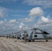 Maxwell AFB receives Navy MH-60R helicopters from Naval Air Station Jacksonville and Naval Station Mayport in advance of Hurricane Dorian