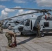 Maxwell AFB receives Navy MH-60R helicopters from Naval Air Station Jacksonville and Naval Station Mayport in advance of Hurricane Dorian