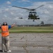 Maxwell AFB receives Navy MH-60R helicopters from Naval Air Station Jacksonville and Naval Station Mayport in advance of Hurricane Dorian