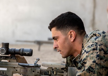 Marines participate in a stress shoot range