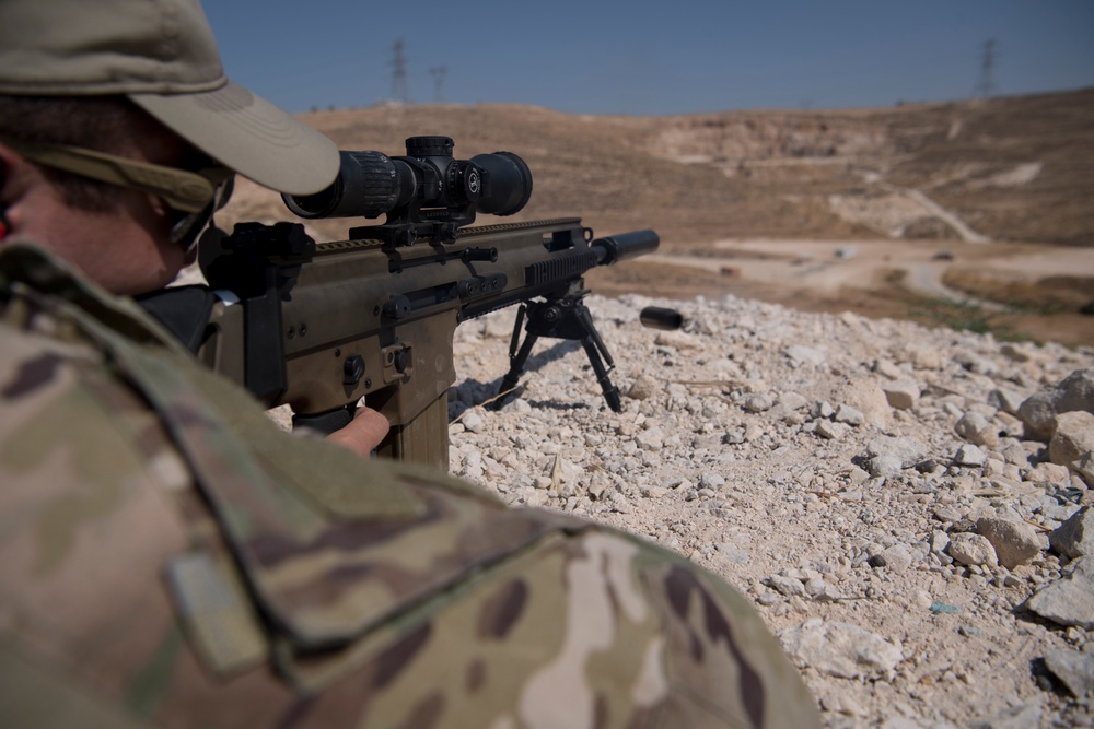 ST conducts long range weapons training with coalition forces during Eager Lion 2019