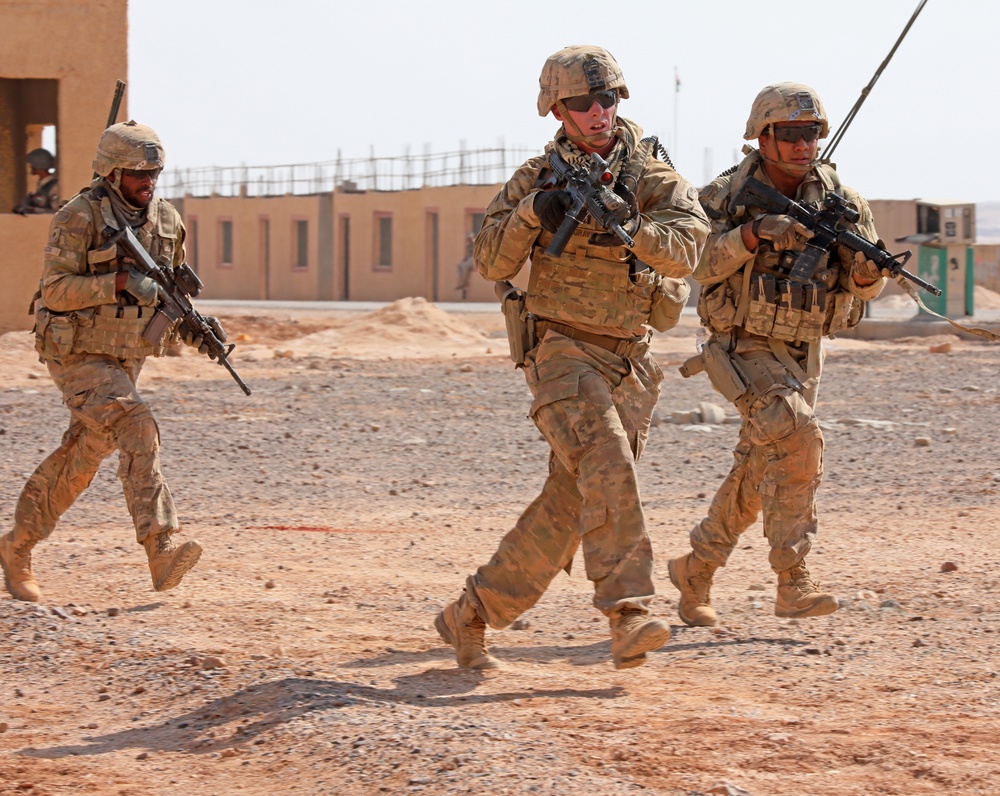 U.S. Soldiers Participate in Multinational Situational Training Exercise for Eager Lion 2019