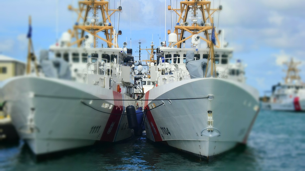 Florida-based Coast Guard cutters pre-stage in Key West for Hurricane Dorian response efforts in Caribbean
