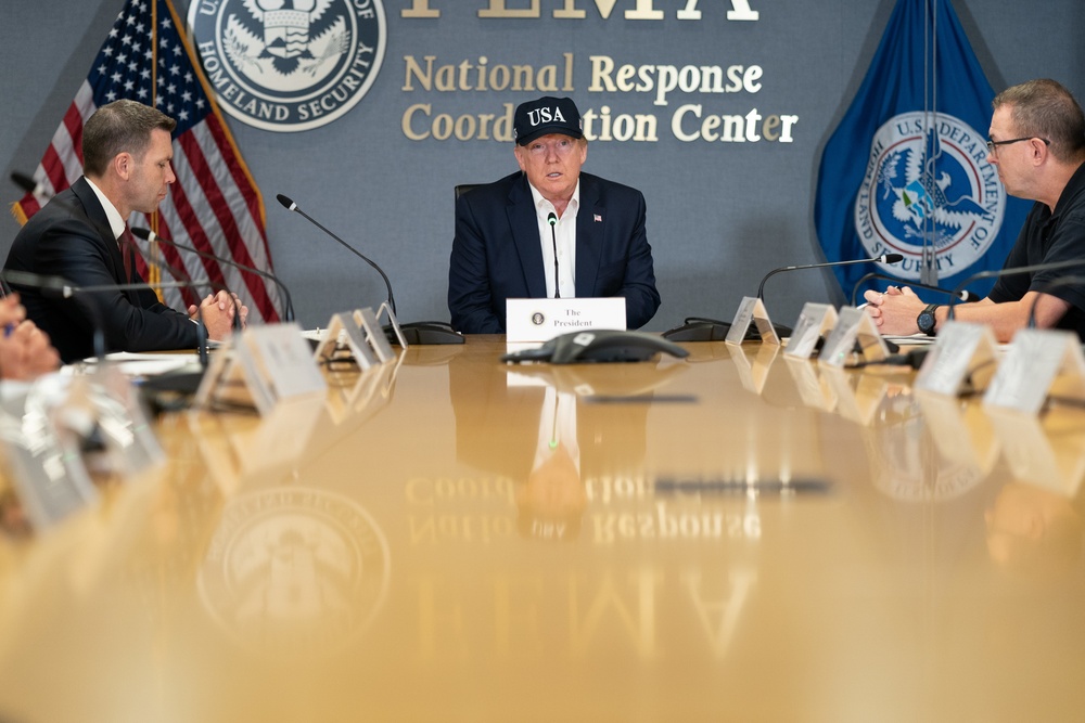 President Trump Receives Briefing on Hurricane Dorian