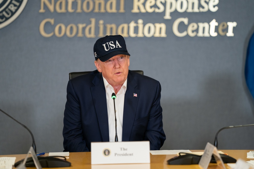President Trump Briefed on Hurricane Dorian
