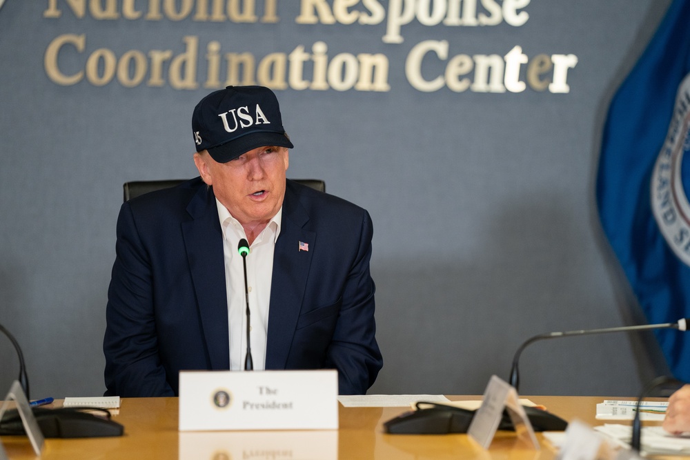 Hurricane Dorian Briefing to President Trump