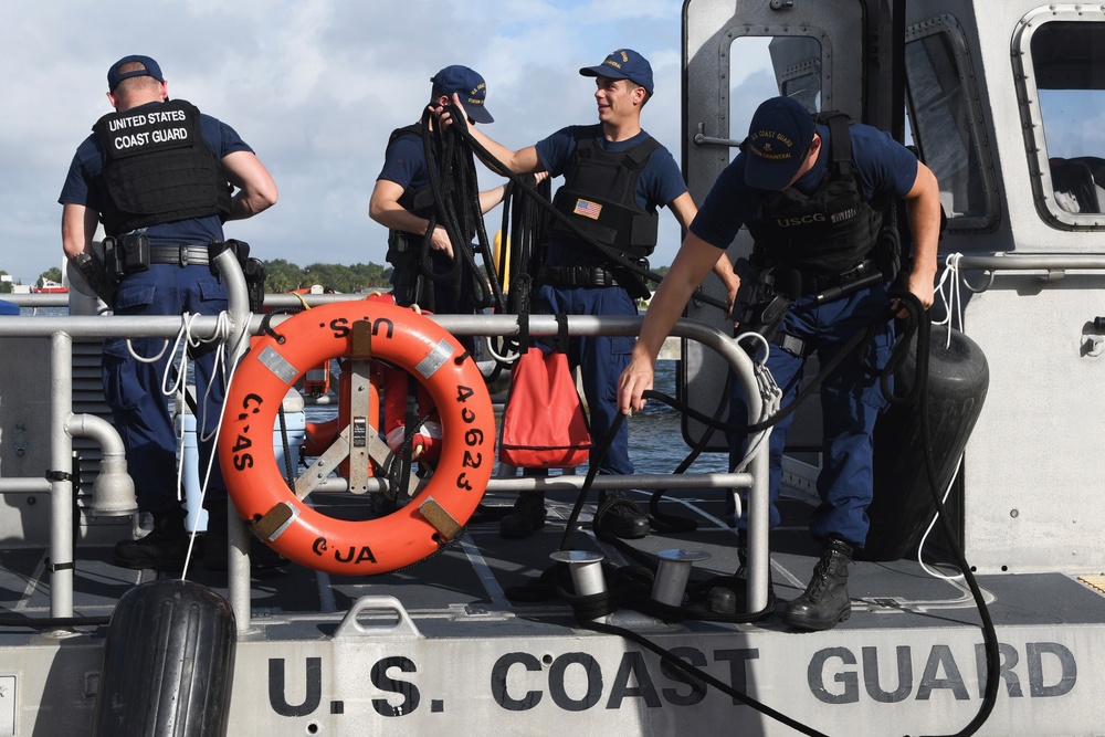 Coast Guard Sector Jacksonville assets prepare for Hurricane Dorian