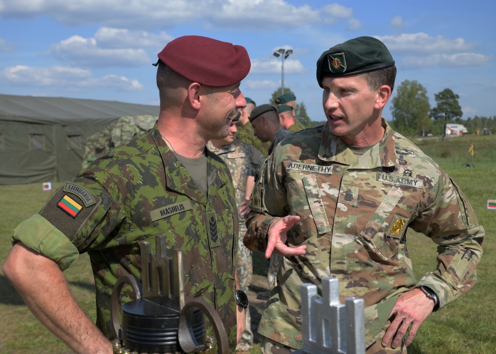 Lithuanian Land Forces Best Infantry Squad Competition Opening Ceremony