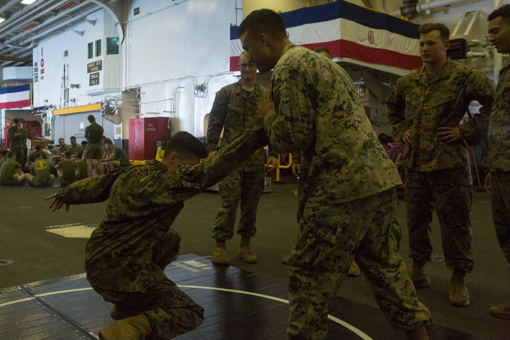 Martial Arts aboard the USS Bataan