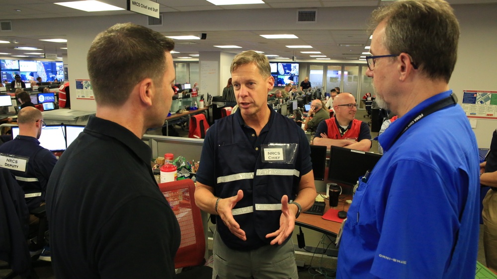 Acting Secretary of Homeland Security Visits FEMA's NRCC During Hurricane Dorian Activation