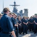 All Hands Call Aboard USS Harpers Ferry