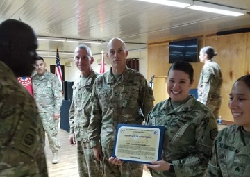 First Team Certificate of Achievement