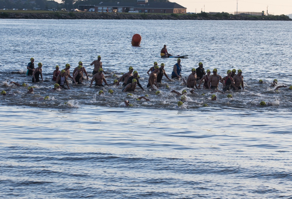 Swim, Bike, Run Quantico Triathlon