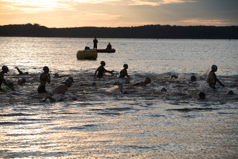 Swim, Bike, Run Quantico Triathlon